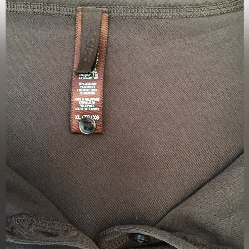 SKIMS Cotton Henley | Cocoa - Picture 7 of 10